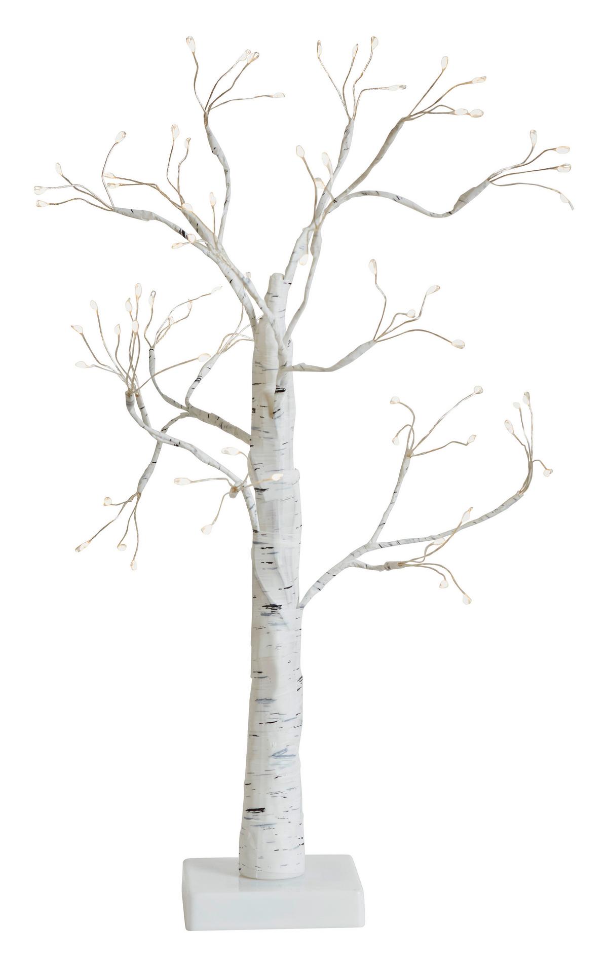 LED-Dekoleuchte Zimo in Weiss max. 1 Watt - Weiss, Modern, Kunststoff (50cm) - Premium Living