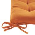 Sitzkissen Lola in Orange, ca. 40x40x2cm - Orange, Textil (40/40/2cm) - BASED