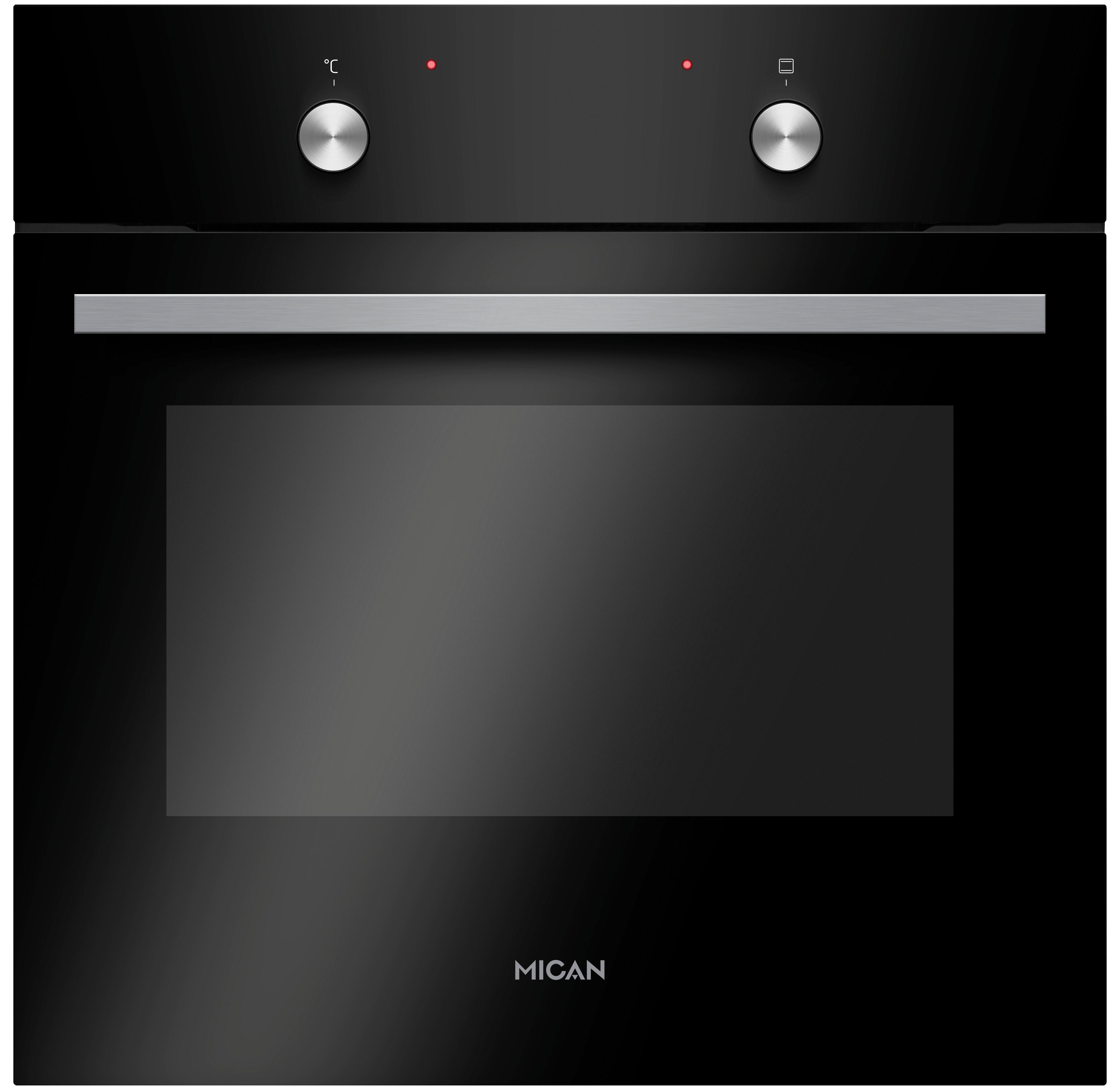 Einbaubackofen 90440 - Schwarz, Basics (59,5/59,5/57,5cm) - Mican