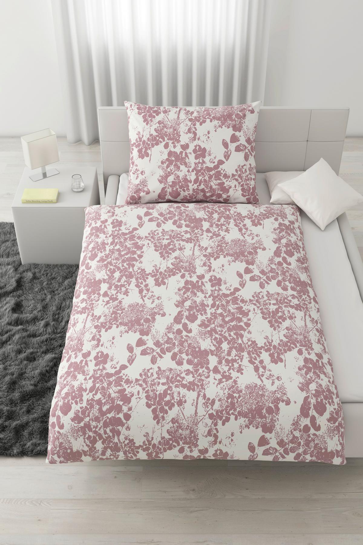 BETTWÄSCHESET SKUGGAN - Rosa, Romantik / Landhaus, Textil (160/210cm) - Modern Living