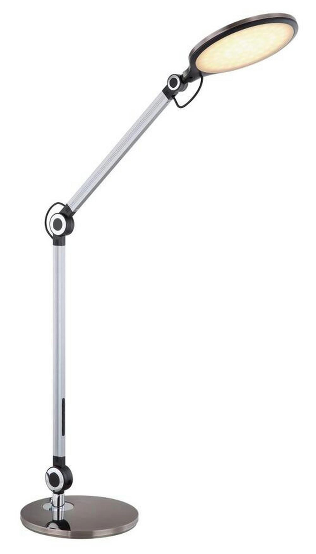 Namizna Led-svetilka Urias, S Sijalko - črna, Design, kovina/umetna masa (55,7/20/103,5cm) - Globo