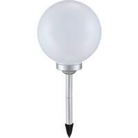 Solarna Svetilka Nimbus, S Sijalko - srebrne barve/bela, Basics, umetna masa (25/68cm) - Globo