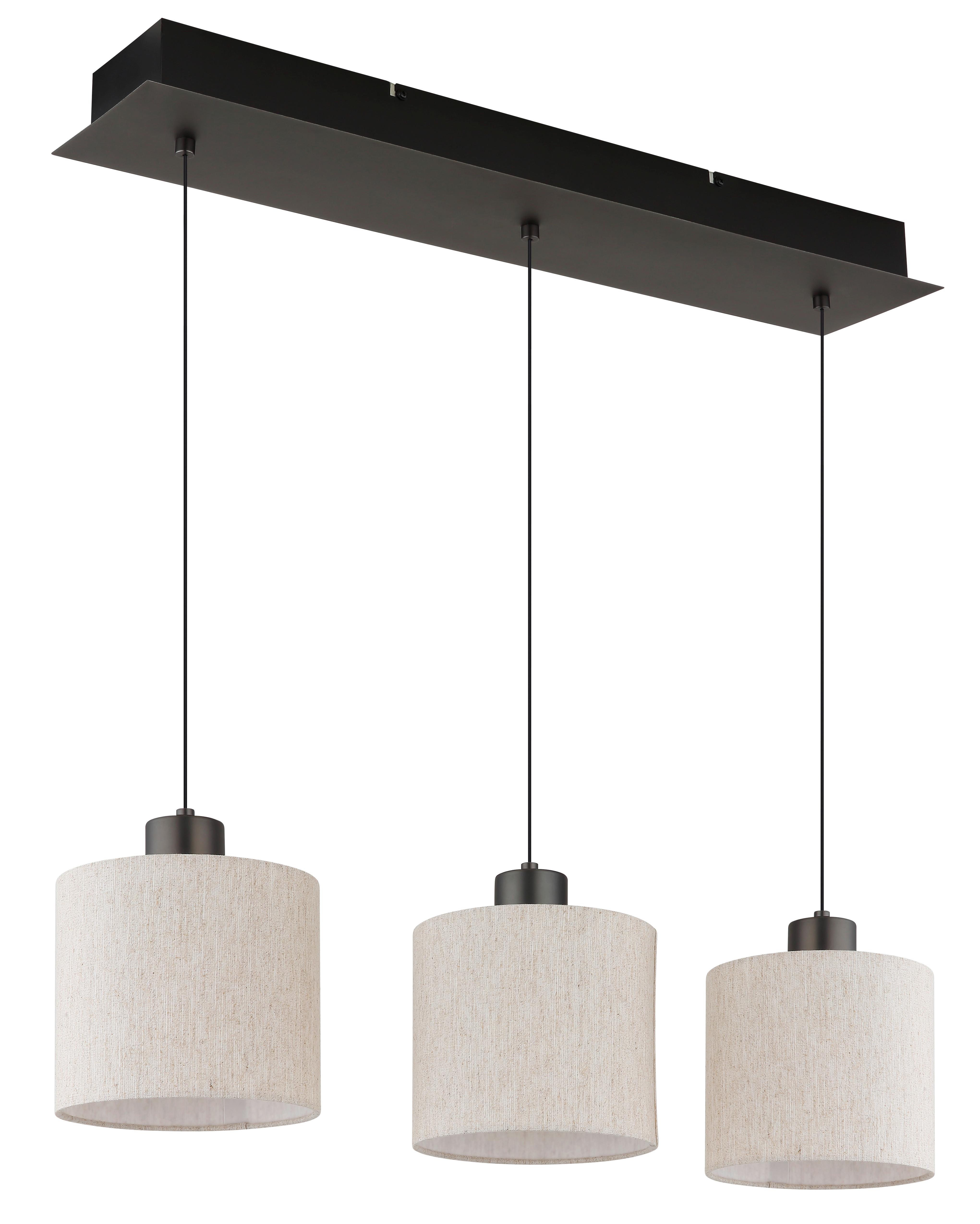 LAMPA WISZĄCA LED 31540308 THEA - czarny chrom/kremowy, Basics, tworzywo sztuczne/metal (74/18/180cm) - Globo