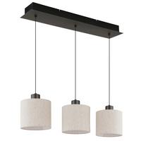 LAMPA WISZĄCA LED 31540308 THEA - czarny chrom/kremowy, Basics, tworzywo sztuczne/metal (74/18/180cm) - Globo