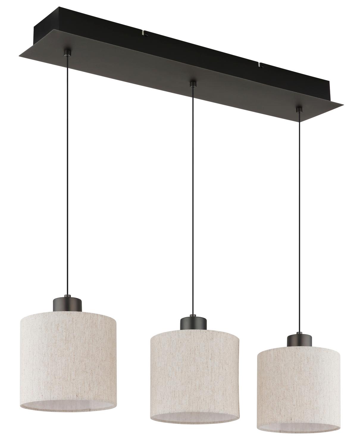 LAMPA WISZĄCA LED 31540308 THEA - czarny chrom/kremowy, Basics, tworzywo sztuczne/metal (74/18/180cm) - Globo