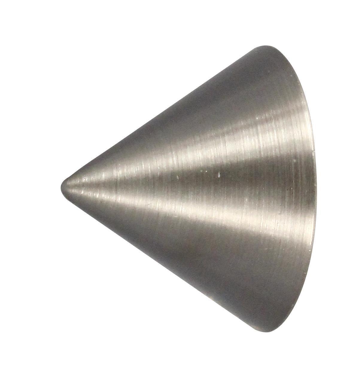 Endstück Combi Spitze Edelstahl - Edelstahlfarben, Modern, Metall (1/1/1cm) - Modern Living