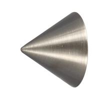 Endstück Combi Spitze Edelstahl - Edelstahlfarben, Modern, Metall (1/1/1cm) - Modern Living