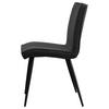 STOL LENA - grå/svart, Modern, metall/trä (43/86/57cm) - Mömax