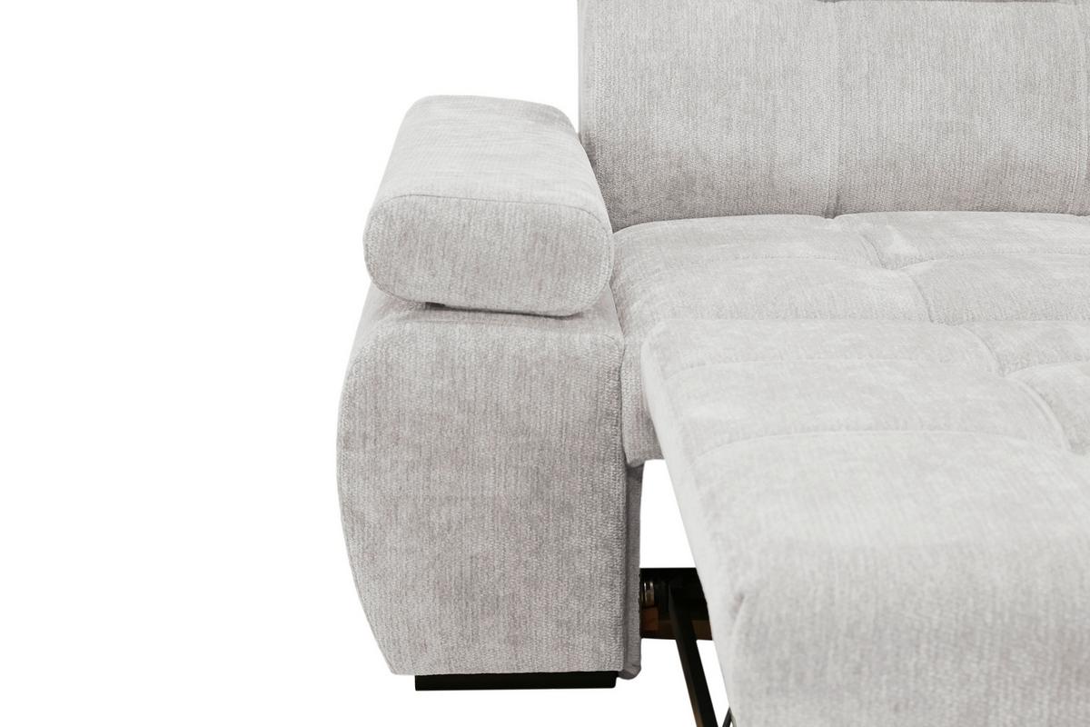 Coltar VEGAS - gri deschis, Design, lemn/textil (294/173cm) - Modern Living