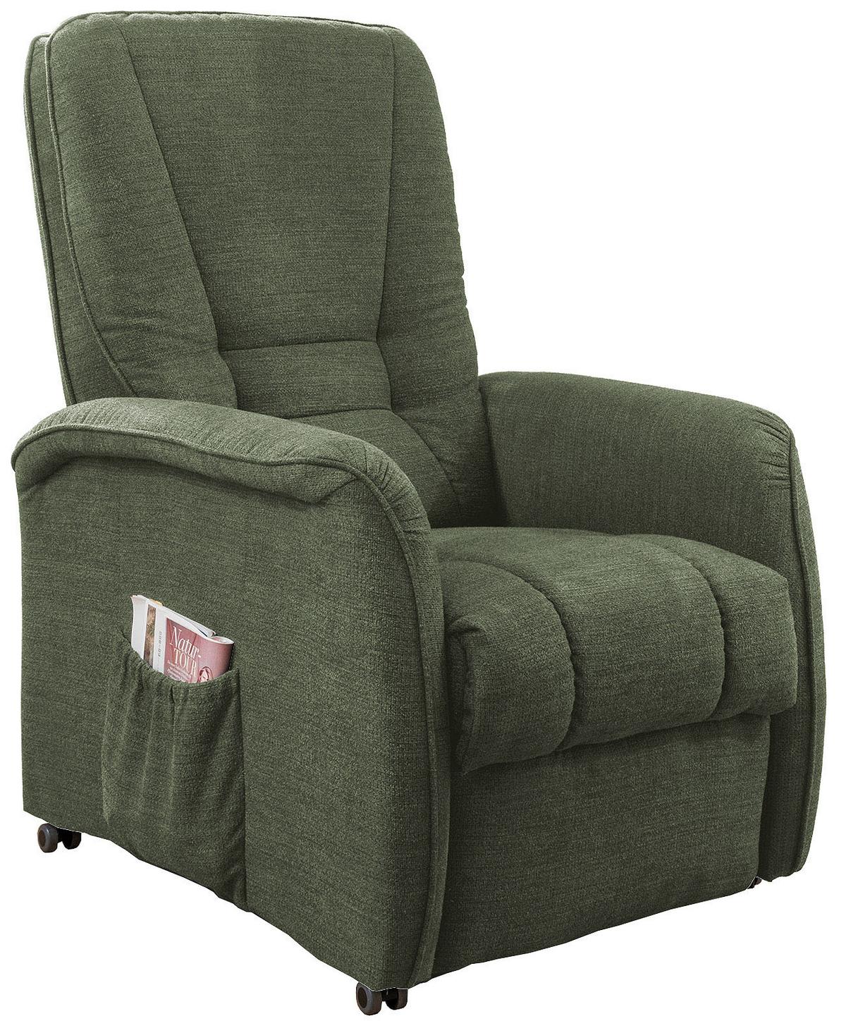 Relaxsessel Harry Dunkelgrün Nylon/Struktur - Dunkelgrün/Schwarz, Design, Kunststoff/Textil (77/107/88cm) - Livetastic