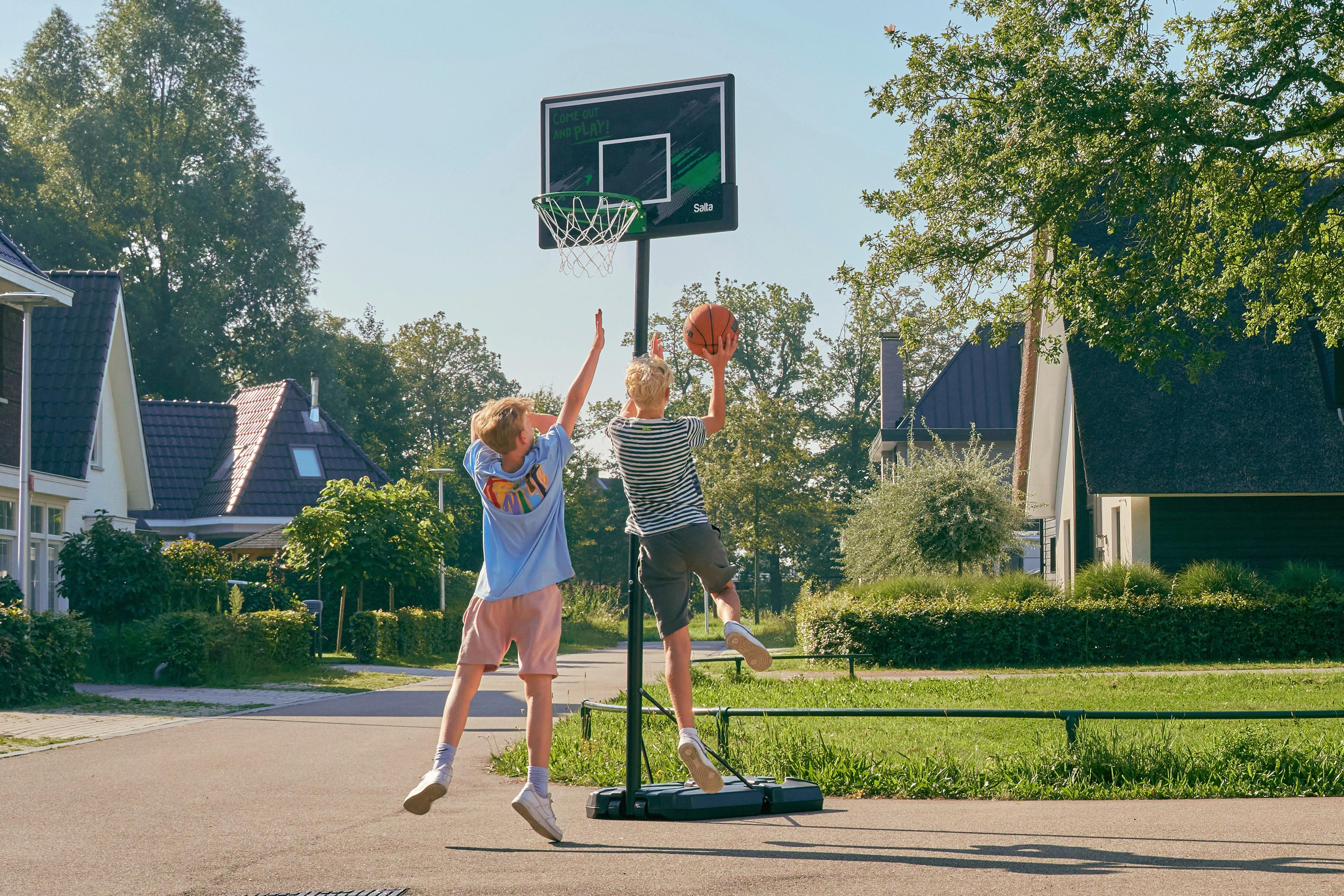 Basketballständer Salta Grün/Schwarz - Schwarz/Grün, KONVENTIONELL, Kunststoff/Metall (110/287-362/175cm) - Salta