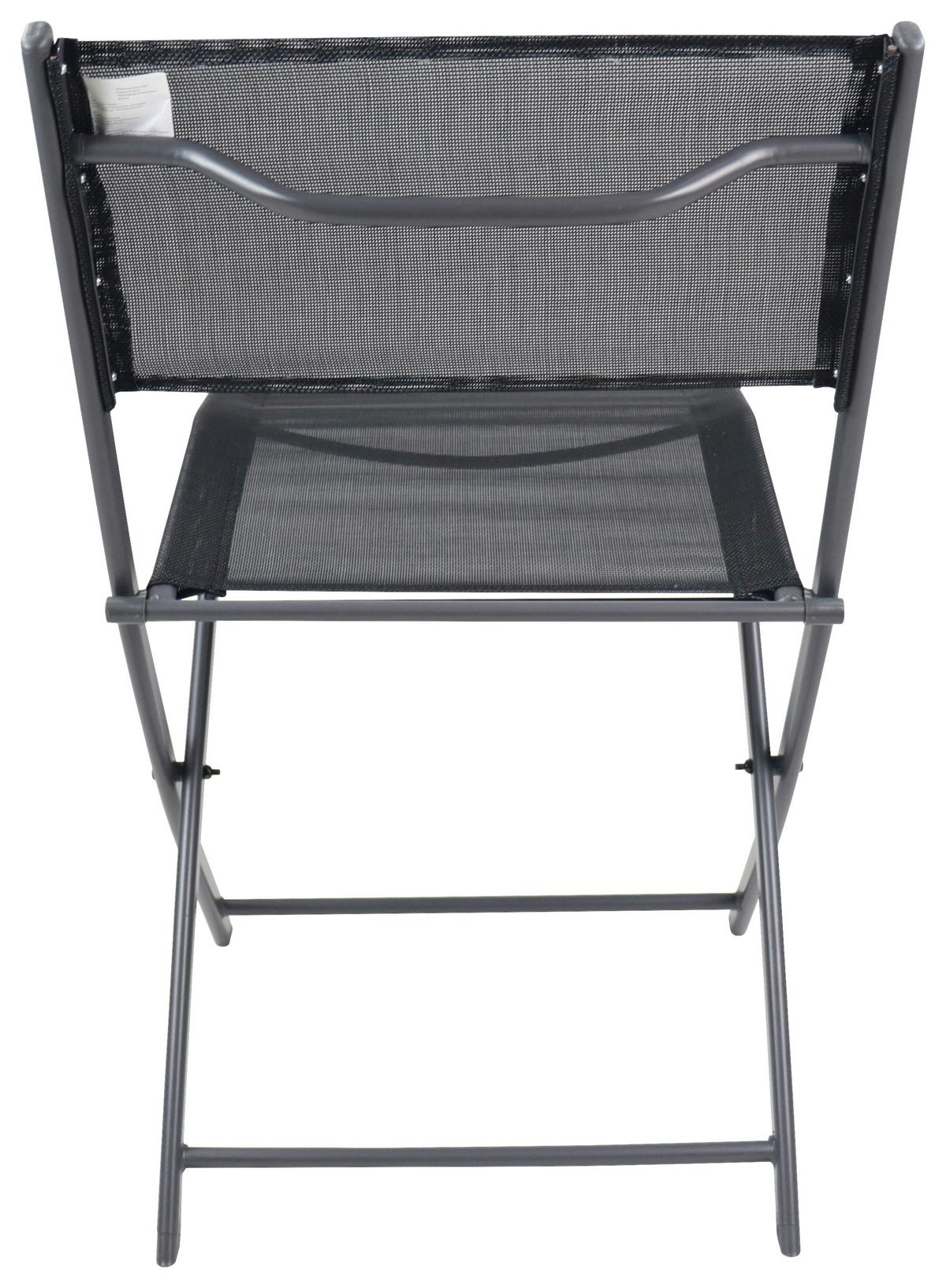 Set Vrtnih Stolov Sumila, Črna, 6-Delni - črna, Moderno, kovina/tekstil (45/79/46cm) - Ambia Garden