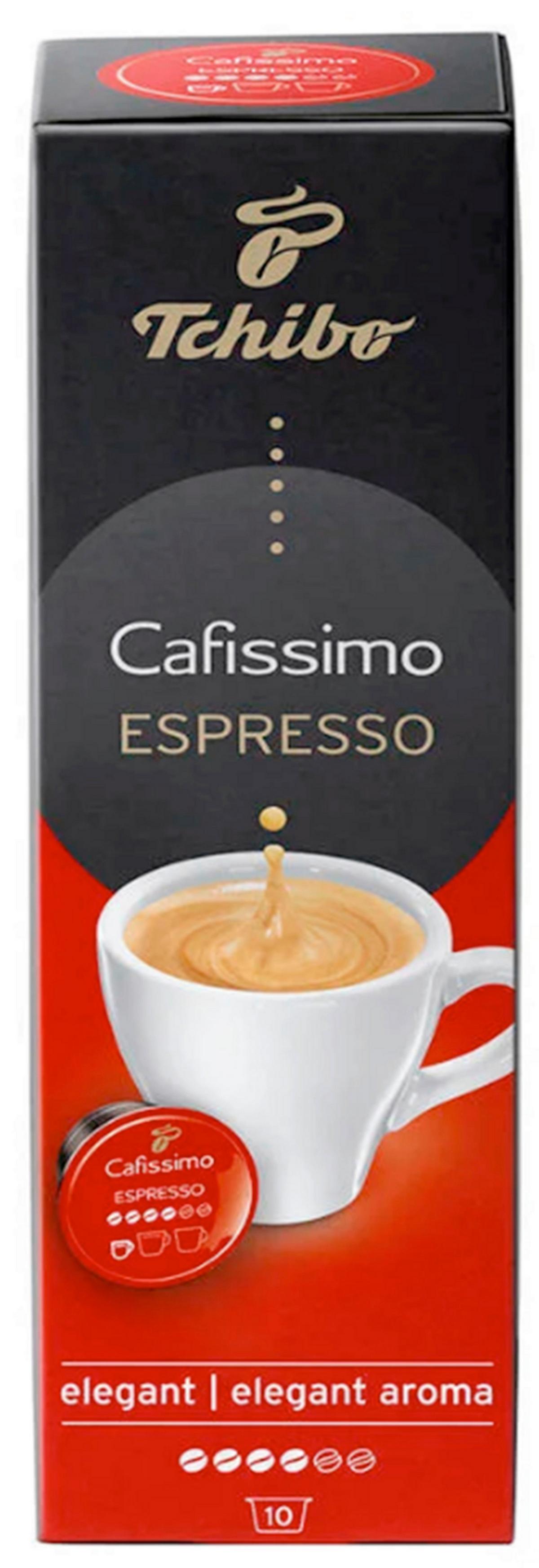 Kávékapszula Tchibo Espresso Elegant Aroma - világospiros, papír (0,075kg)
