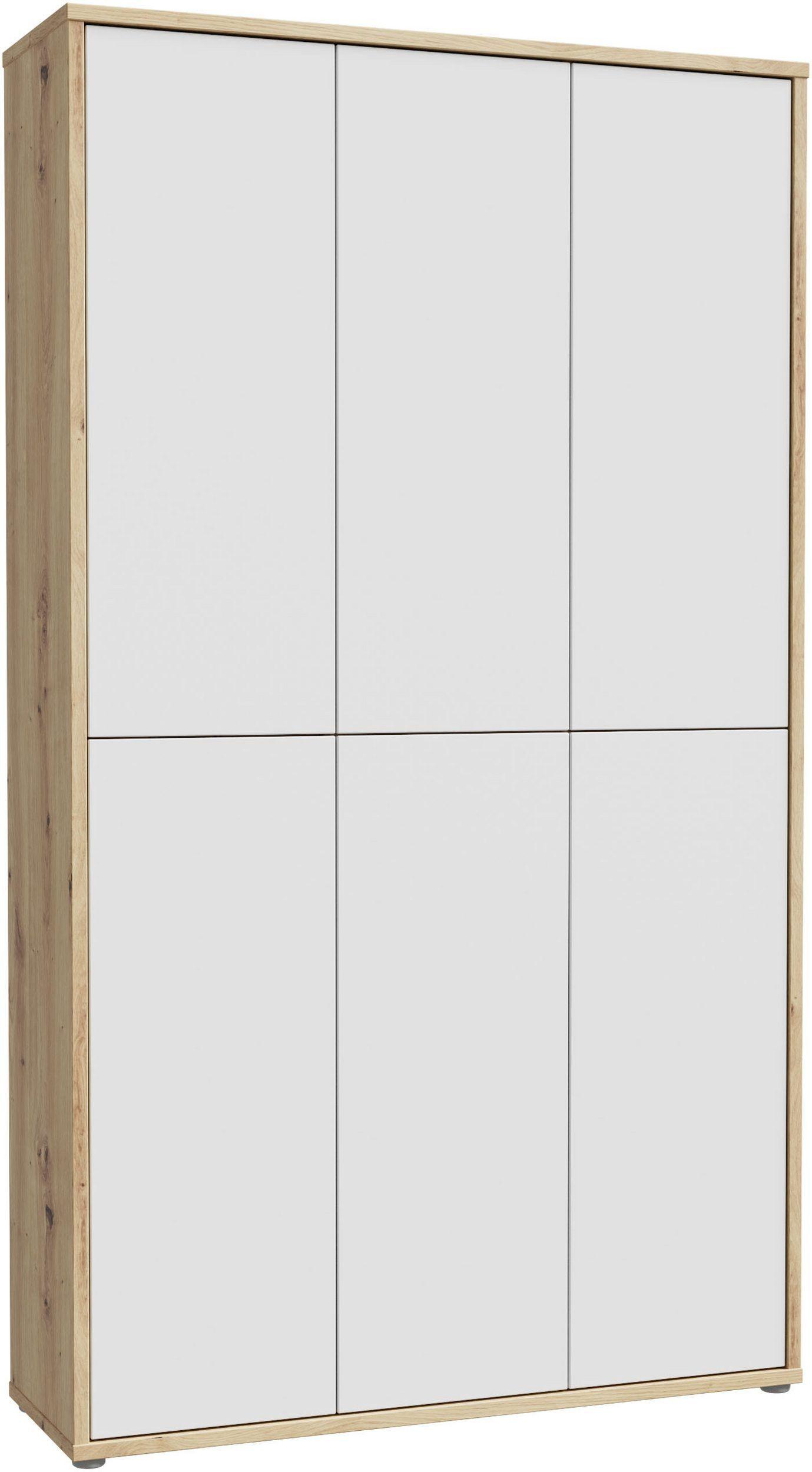 Ormar Za Cipele Alice - siva/hrast Artisan, Moderno, drvni materijal/plastika (109,2/191,9/34,9cm) - Modern Living