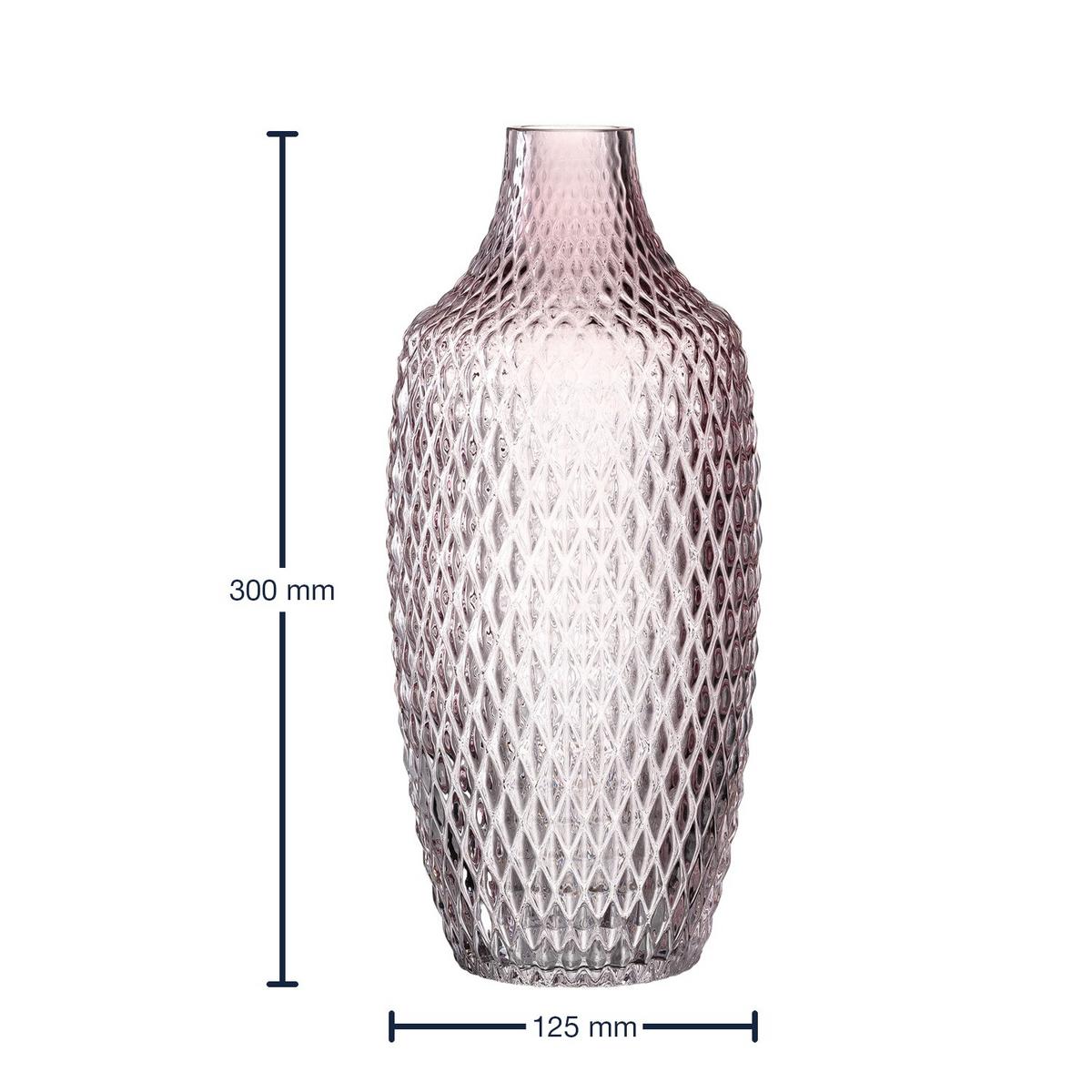 Vase Violett - Violett, Basics, Glas (12,5/30cm) - Leonardo