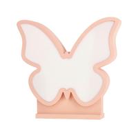 Dječja Stolna Svjetiljka Butterfly - ružičasta, Basics, drvni materijal/plastika (28.5/5/26.5cm)
