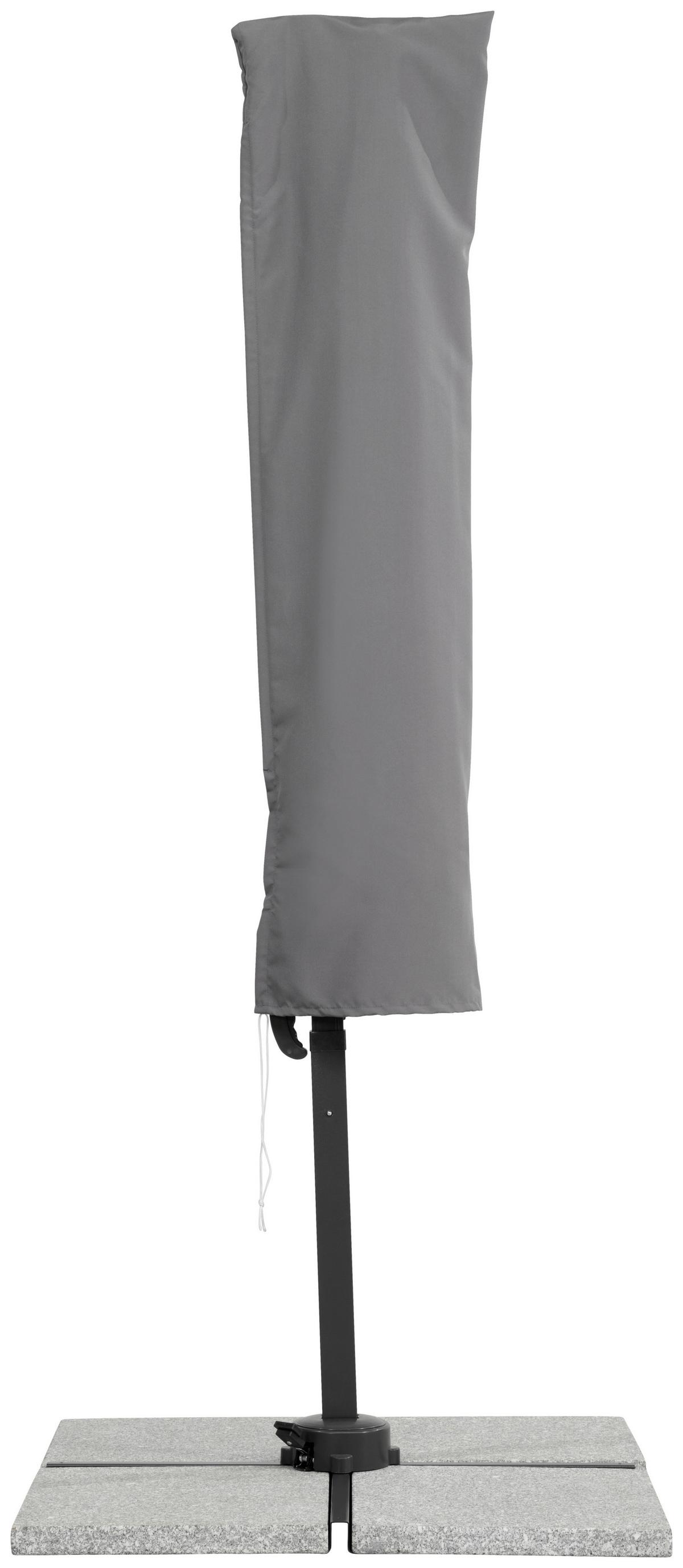 Ampelschirm Rhodos ca. 352x244 x300 cm Anthrazit - Anthrazit, Basics, Textil/Metall (352/244/300cm) - Schneider