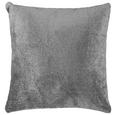 Zierkissen Glitter Silber 45x45cm - Silberfarben, KONVENTIONELL, Textil (45/45cm) - Mömax modern living