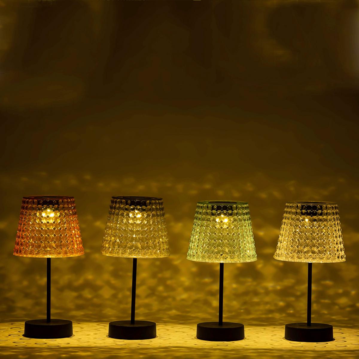 LAMPA SOLARNA SUNCE - czarny/przezroczysty, Trend, tworzywo sztuczne (12,5/24cm) - Ambia Garden