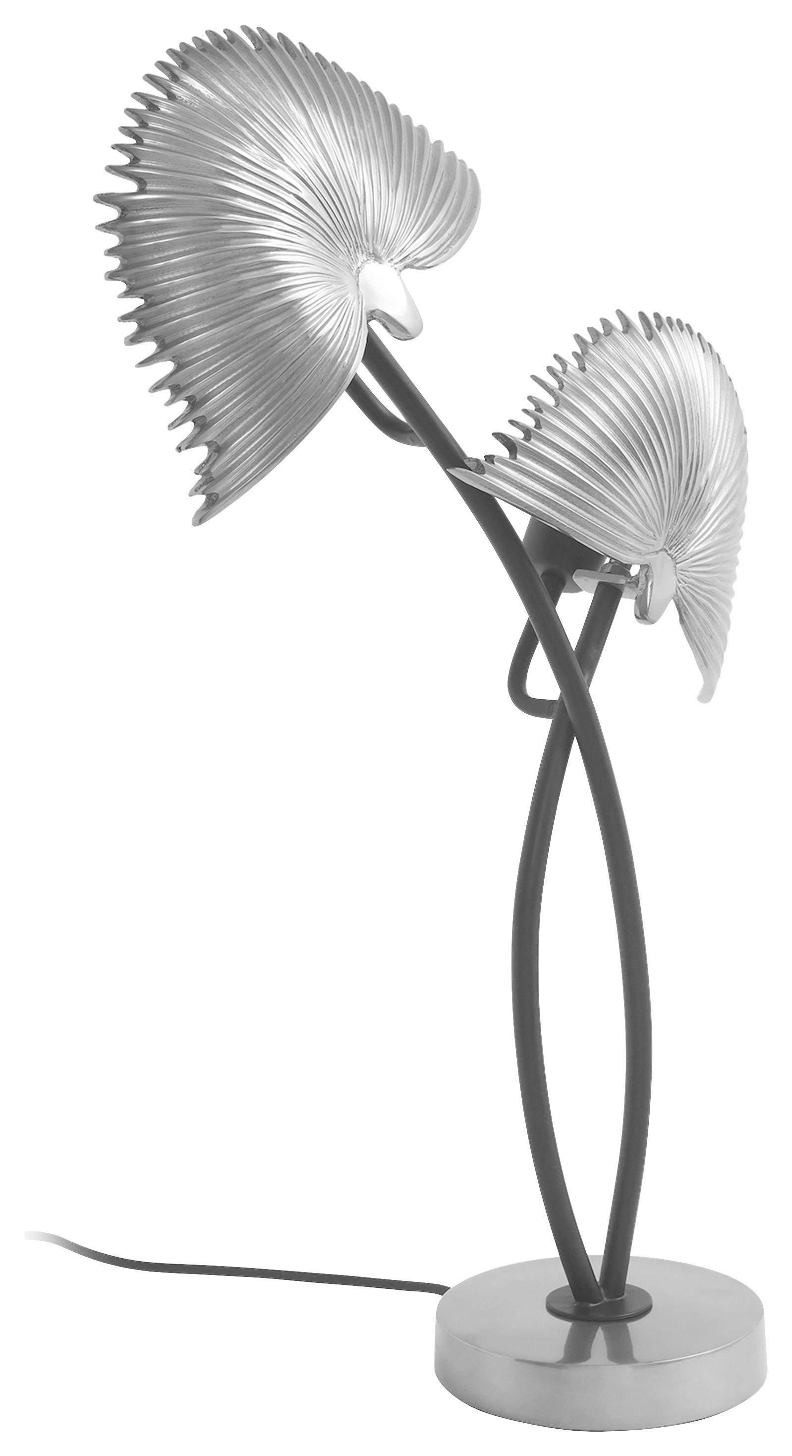 Tischleuchte Sue 100 Silber - Silberfarben, Basics, Metall (38/16/60cm) - Kayoom