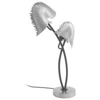 Tischleuchte Sue 100 Silber - Silberfarben, Basics, Metall (38/16/60cm) - Kayoom
