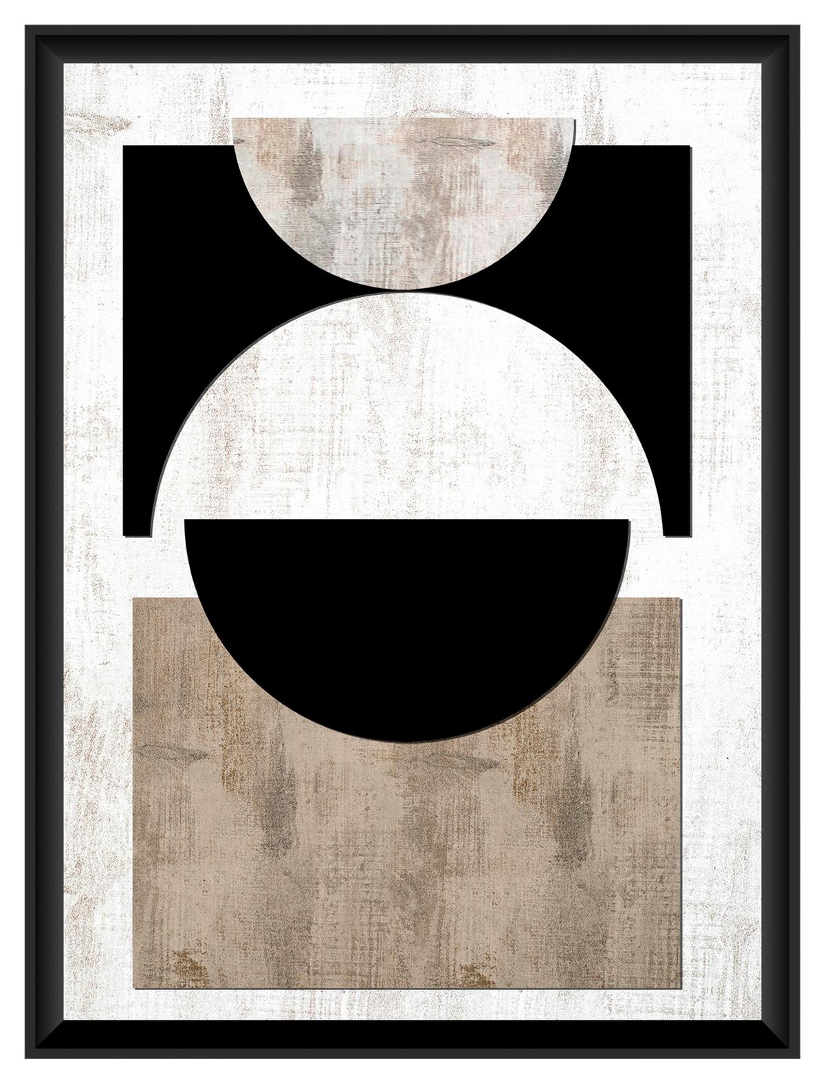 Kép Nero - fekete/színes, faalapú anyag/papír (30/40cm) - Modern Living