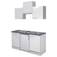Majhna Kuhinja Z Aparati Lucca, Bela - bela/barve aluminija, Konvencionalno, umetna masa/leseni material (150cm)