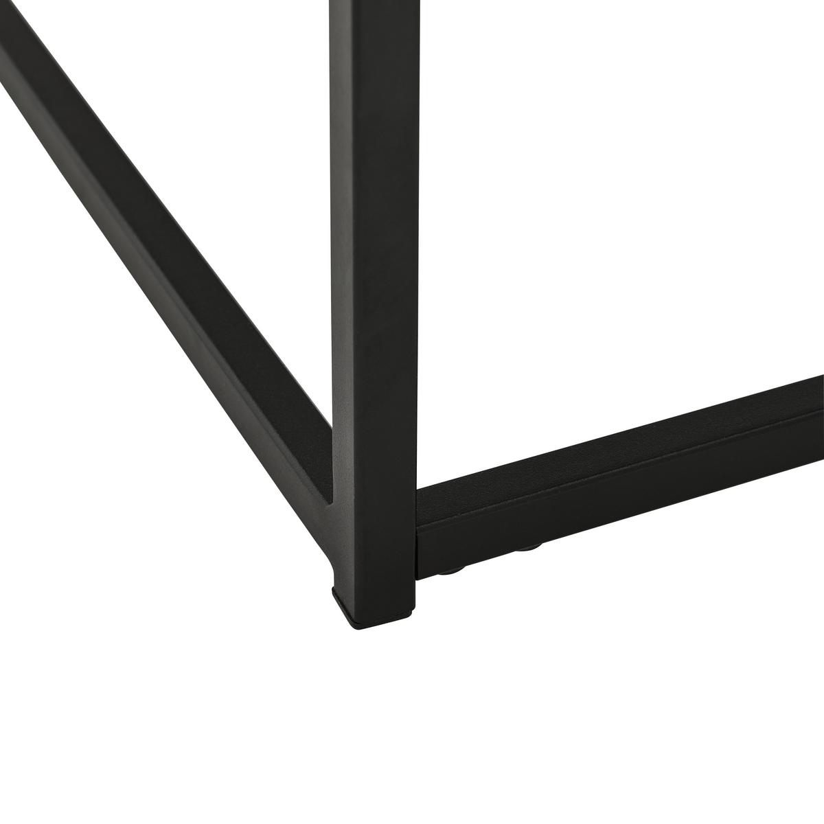 ZESTAW STOLIKÓW KAWOWYCH PACIFIC - czarny/biały, Design, metal/ceramika (75/65/27/22/75/65cm) - Livetastic