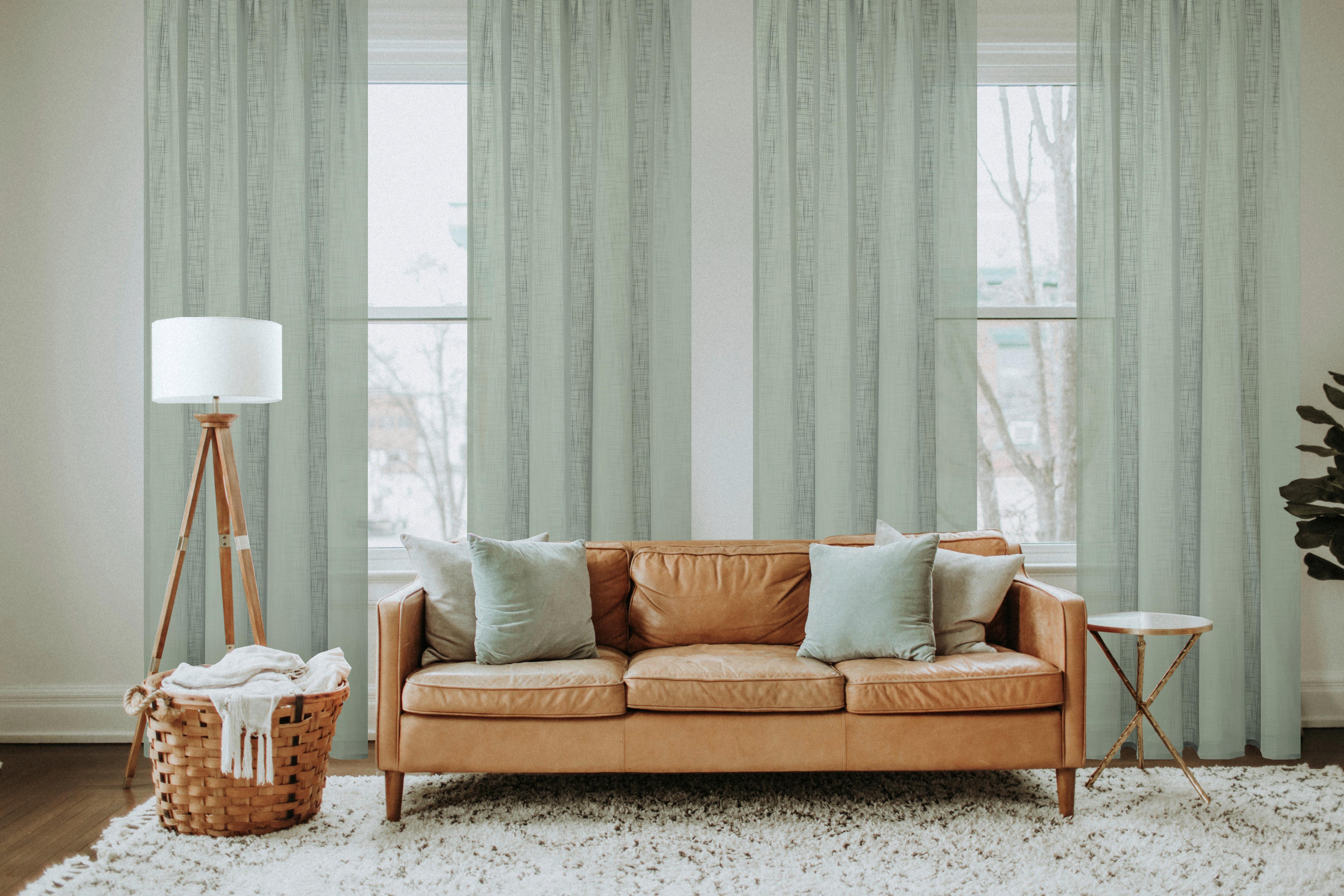 Fertigvorhang Softy Salbeigrün ca. 140x160cm - Salbeigrün, Basics, Textil (140cm)