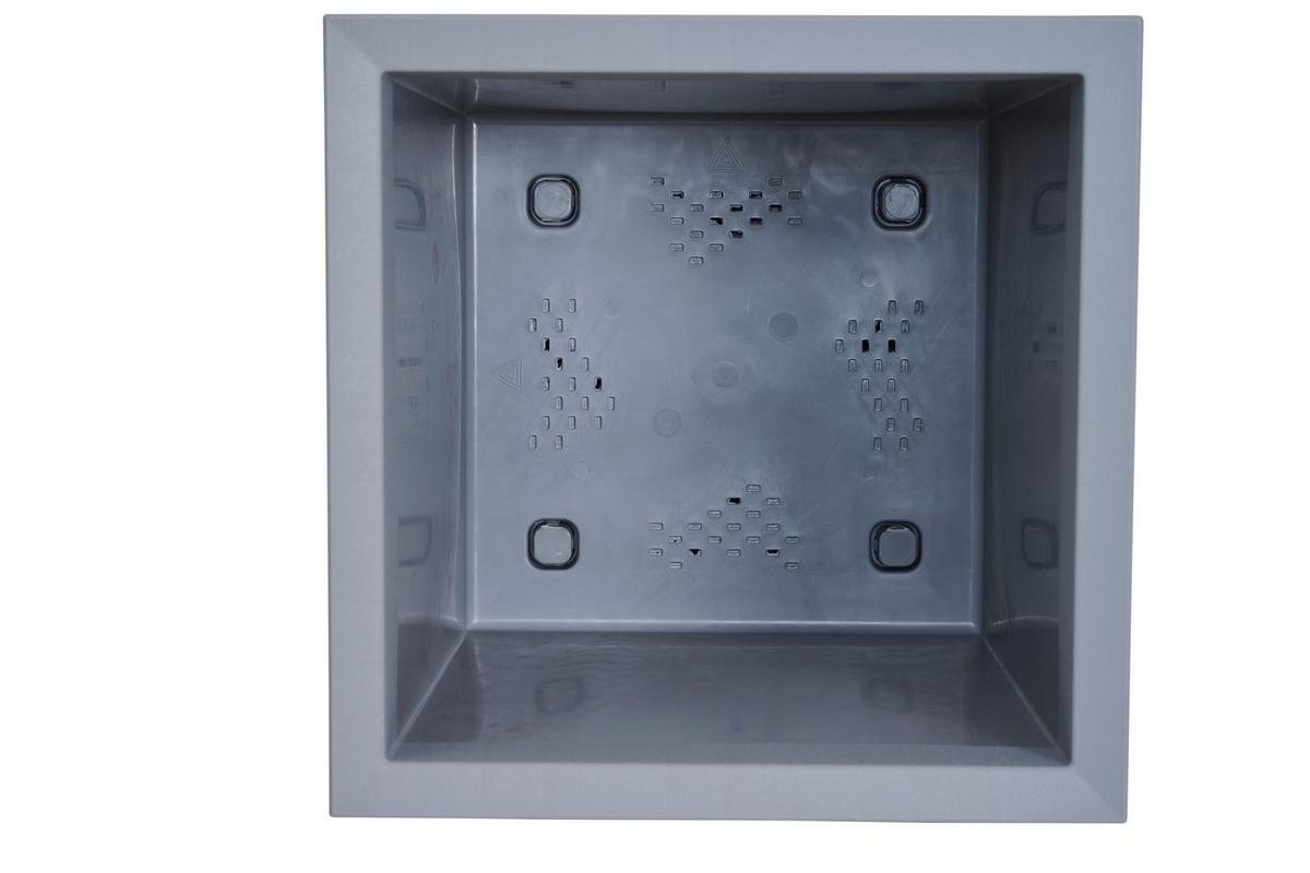 Blumenkasten Grau Betonoptik - Grau, Basics, Kunststoff (40/60/40cm) - Siena Garden