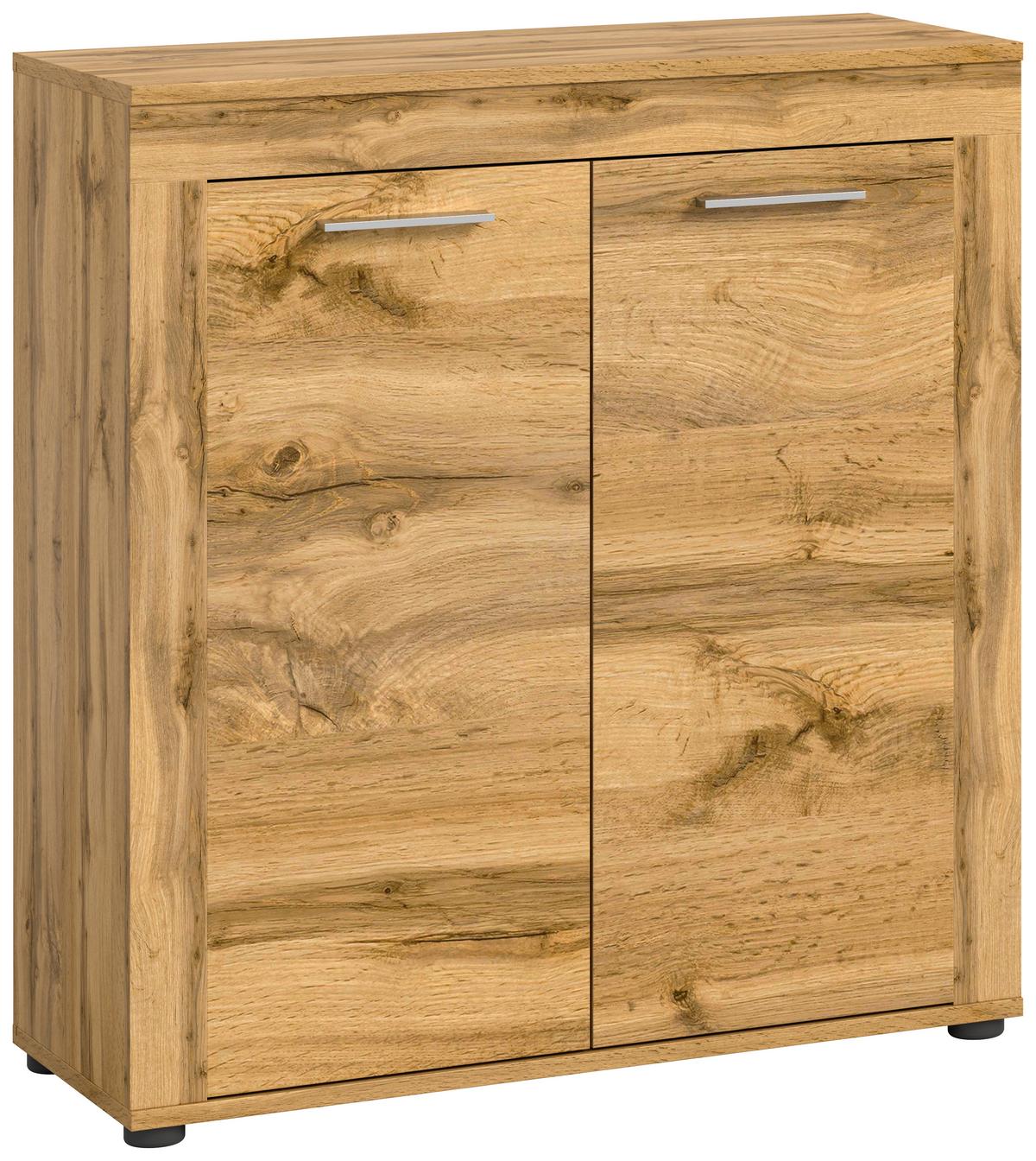 Comodă înaltă JAM - stejar Wotan, Design, material pe bază de lemn (80/88/35cm) - Modern Living