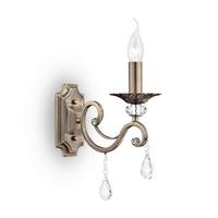 WANDLEUCHTE GRACE - Messingfarben, Trend, Glas/Metall (12/39/27cm) - MAYTONI