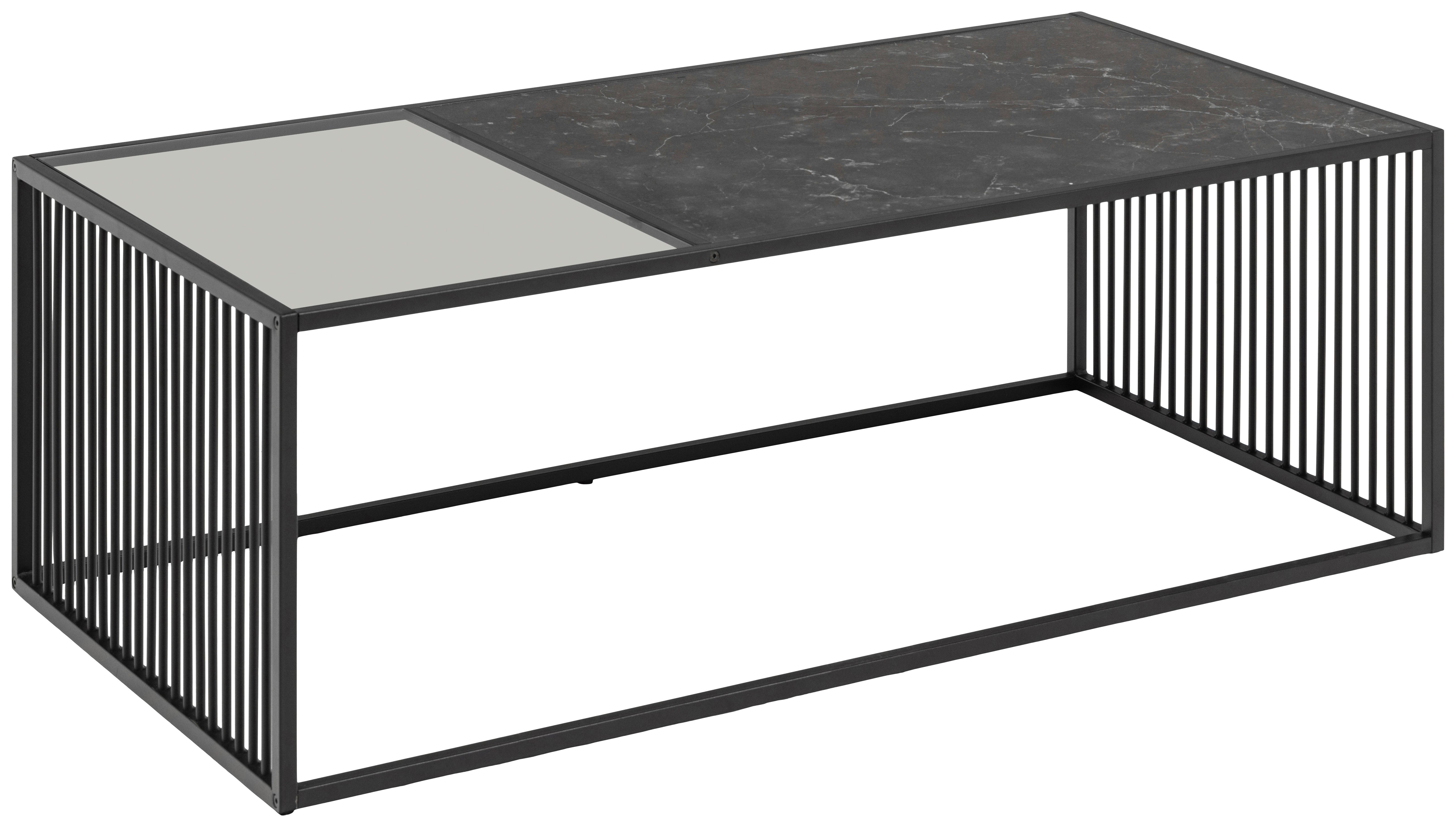 STOLIK KAWOWY STRINGTON - czarny, Design, materiał drewnopochodny/tworzywo sztuczne (120/60/40cm) - MID.YOU