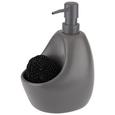 Seifenspender Ute Grau - Grau, MODERN, Keramik/Kunststoff (12,7/10,2/20,3cm) - PREMIUM LIVING