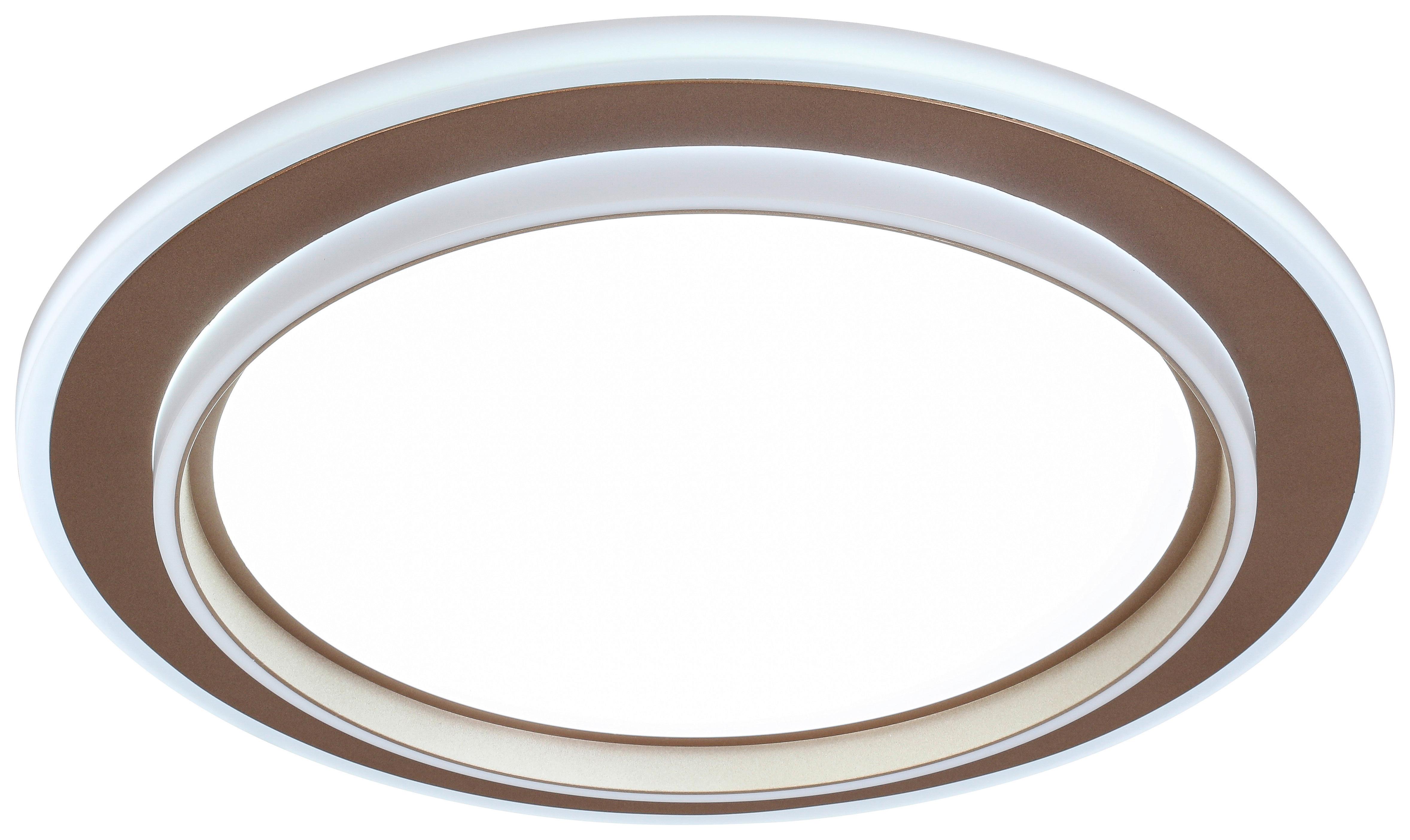 LED-TAKLAMPA PROL - vit/cappuccino, Modern, metall/plast (46/46/5cm) - Mömax