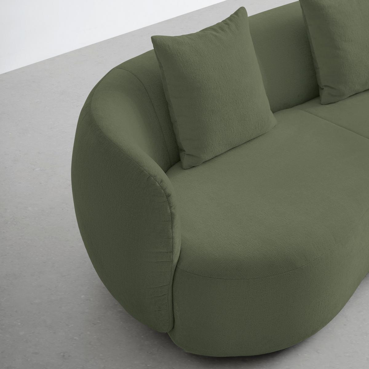 Bigsofa Leonas Grün - Schwarz/Grün, MODERN, Kunststoff/Textil (235/72/110cm) - Premium Living