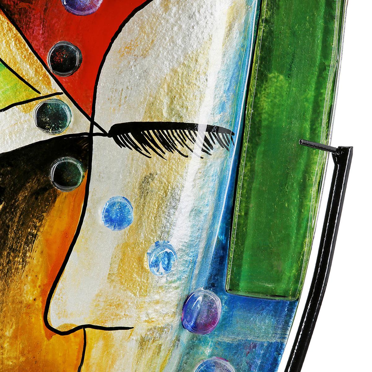Bodenvase Veronique Multicolor - Multicolor, LIFESTYLE, Glas/Metall (29/49/10cm)