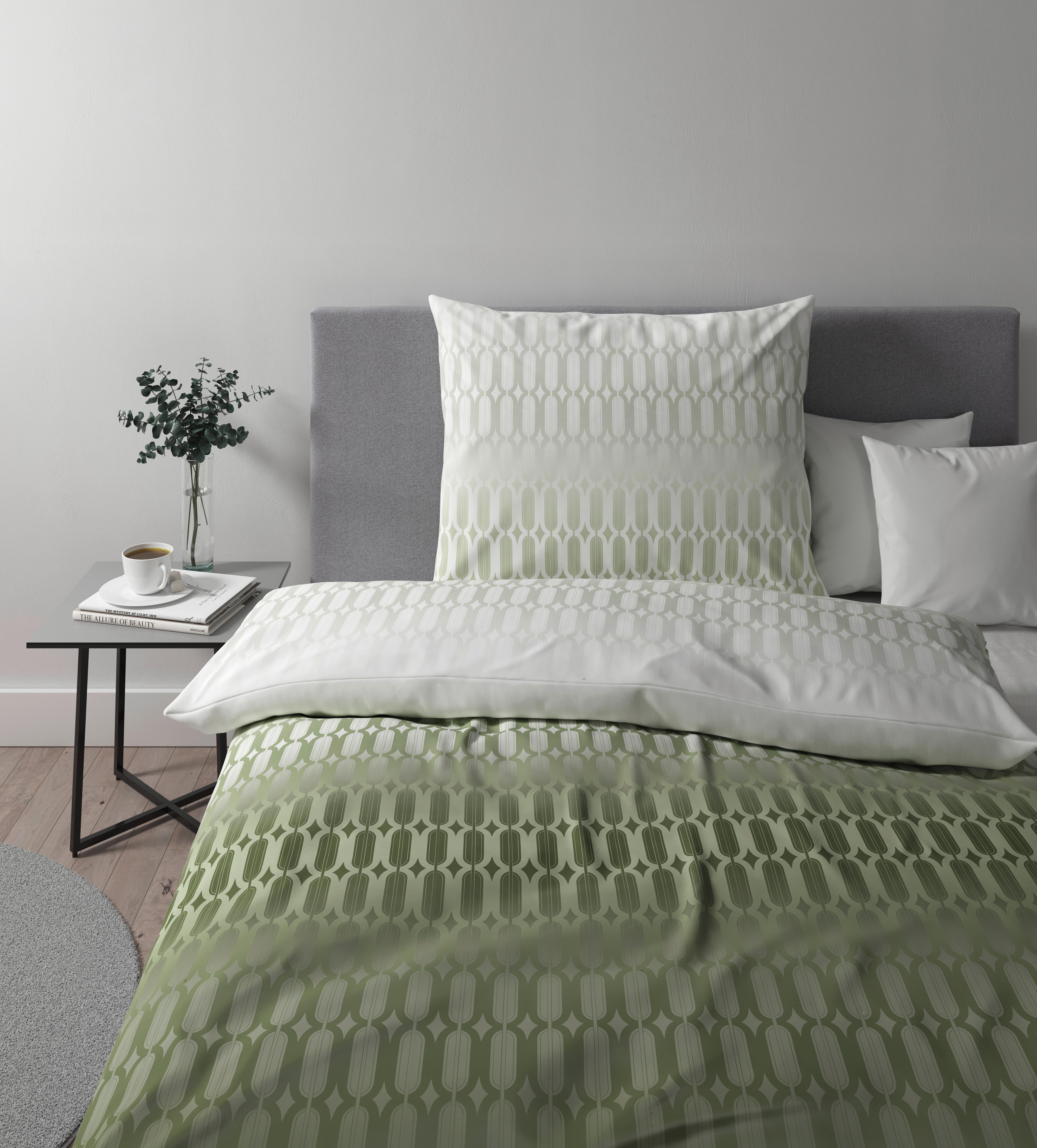 Posteljnina Picol - zelena/olivno zelena , Moderno, tekstil (140/200cm) - Premium Living