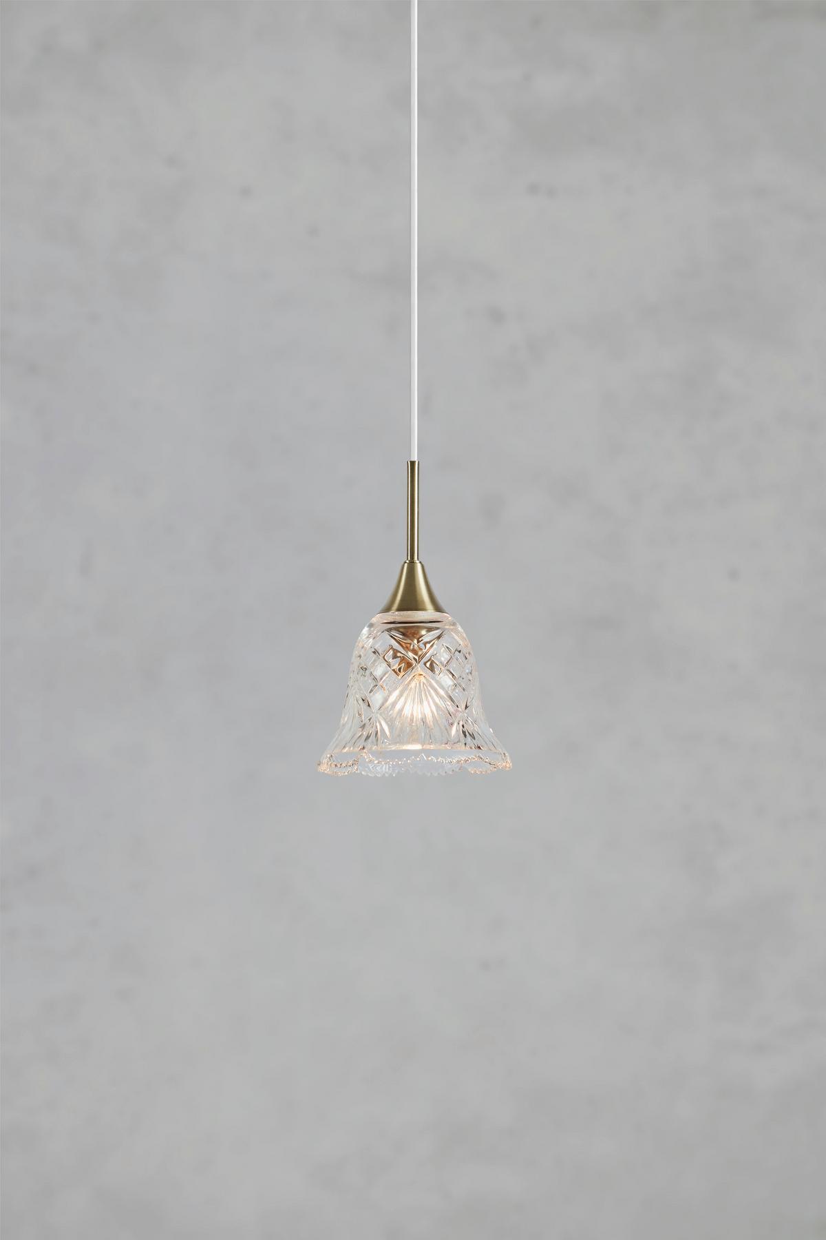 Pendelleuchte Luna Pendant Messingfarben max. 40 Watt - Messingfarben, Design, Glas (13,5/13,5/21cm) - Markslöjd