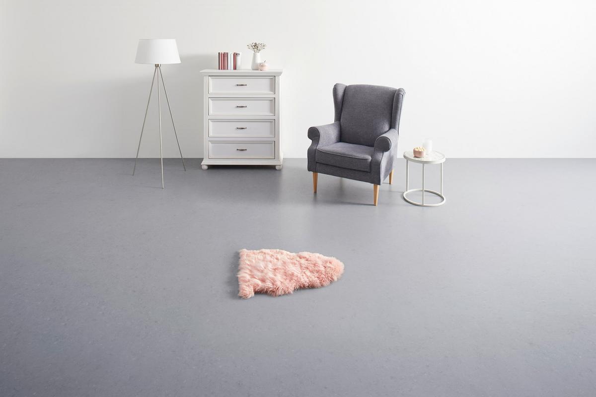 Schaffell Emma in Rosa ca. 60x45cm - Rosa, Textil (45/60cm) - Modern Living