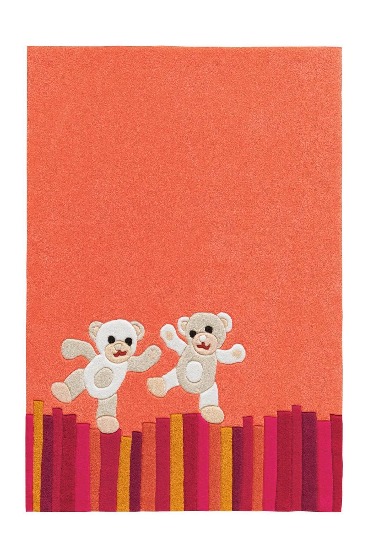 KINDERTEPPICH JOY 4117 MULTI TEDDY 110 X 160 - Multicolor, Design, Textil (110/160cm) - Kayoom