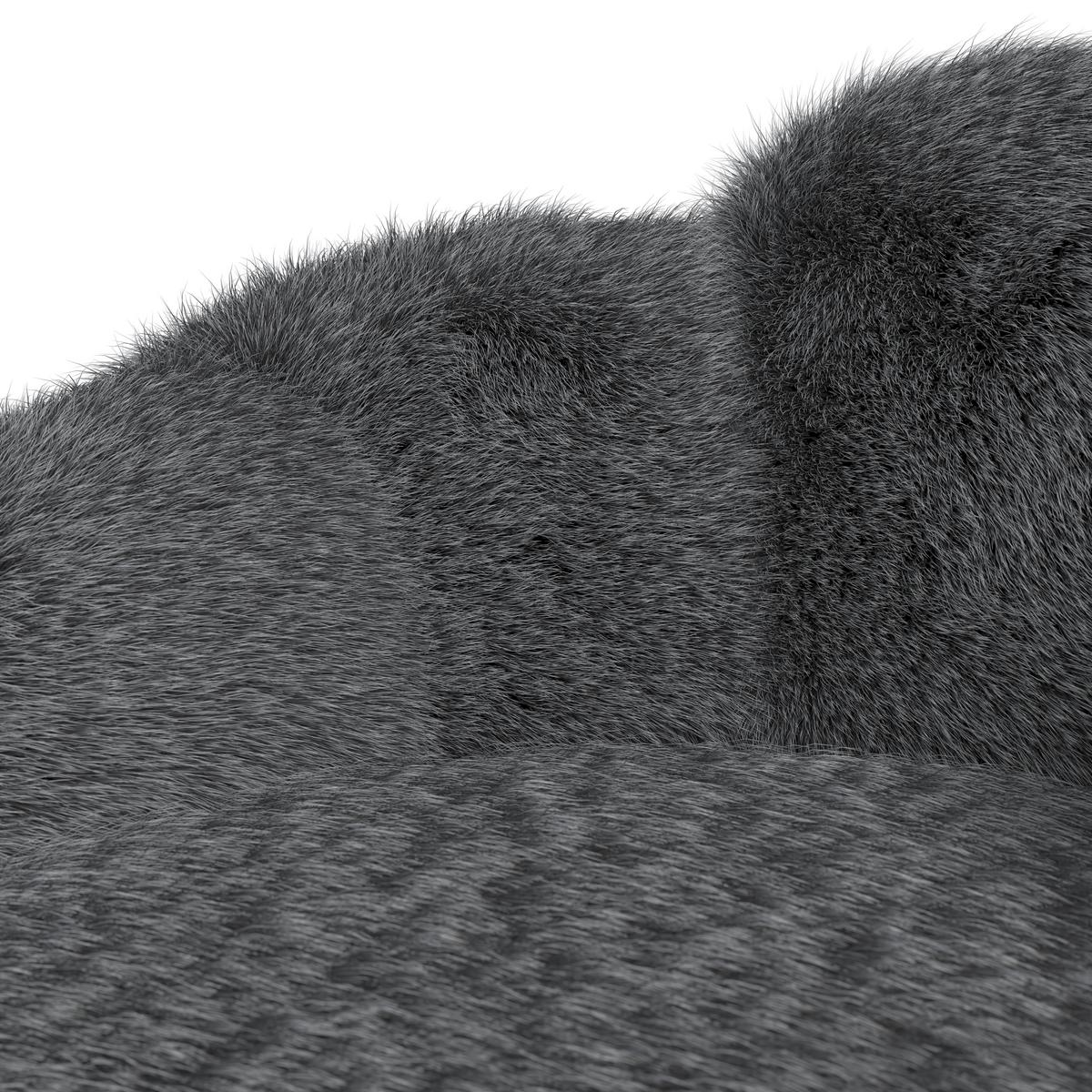 Relaks Fotelja Leo - bijela/crna, Moderno, metal/tekstil (96/78/93cm) - Bessagi Home