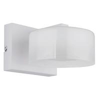 Aplică de perete cu LED Belinda - alb/străveziu, Design, plastic/sticlă (15/19,5/11cm) - Globo