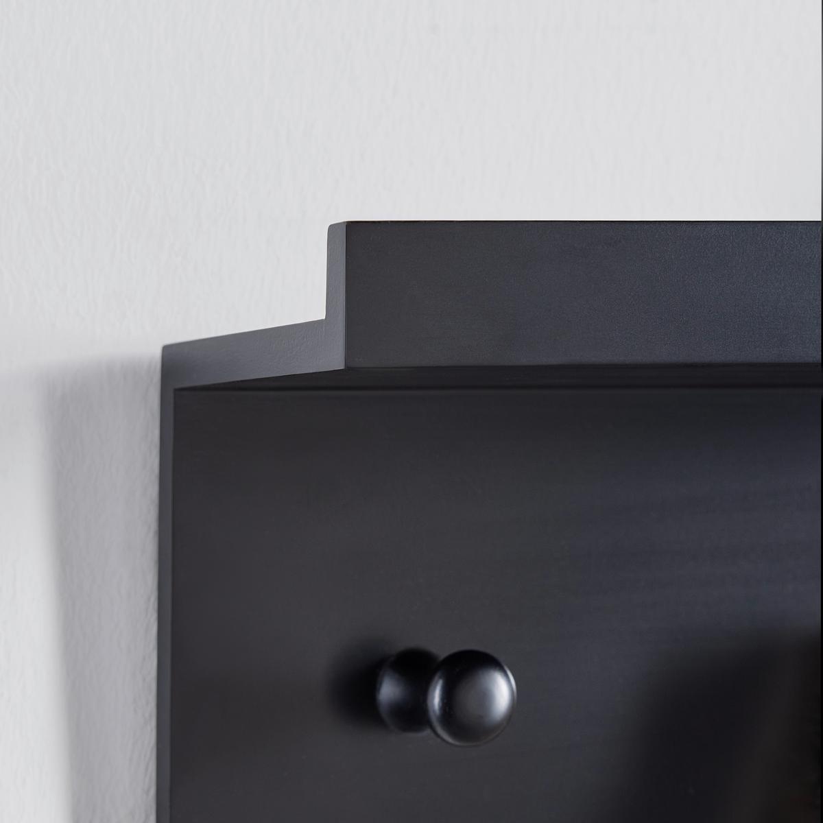 WIESZAK ŚCIENNY BENNY -SB- - czarny, Modern, materiał drewnopochodny (40/12/10cm) - Mömax