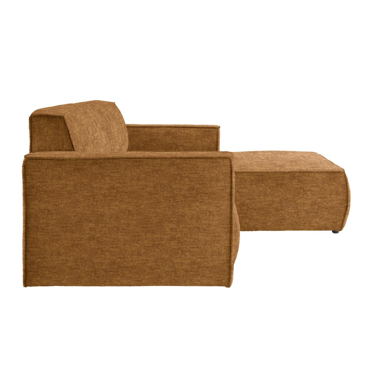 Wohnlandschaft Loft Bernsteinfarben - Bernsteinfarben/Schwarz, MODERN, Kunststoff/Textil (265/75/172cm) - Mömax