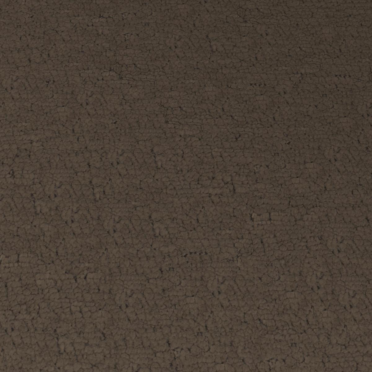Wohnlandschaft Nilas Braun Chenille mit Hocker - Schwarz/Braun, MODERN, Holz/Textil (322/80/154cm) - Bessagi Home