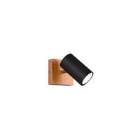 Strahler Spot Marley Schwarz max. 15 Watt - Schwarz, Design, Holz/Metall (9/16/12cm) - Trio Leuchten