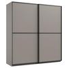 DULAP USI CULISANTE ULM - grej/bej, material pe bază de lemn (180/198/65cm) - Modern Living