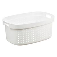 Ruháskosár Seoul - fehér, Modern, műanyag (59/39/25,5cm) - Premium Living