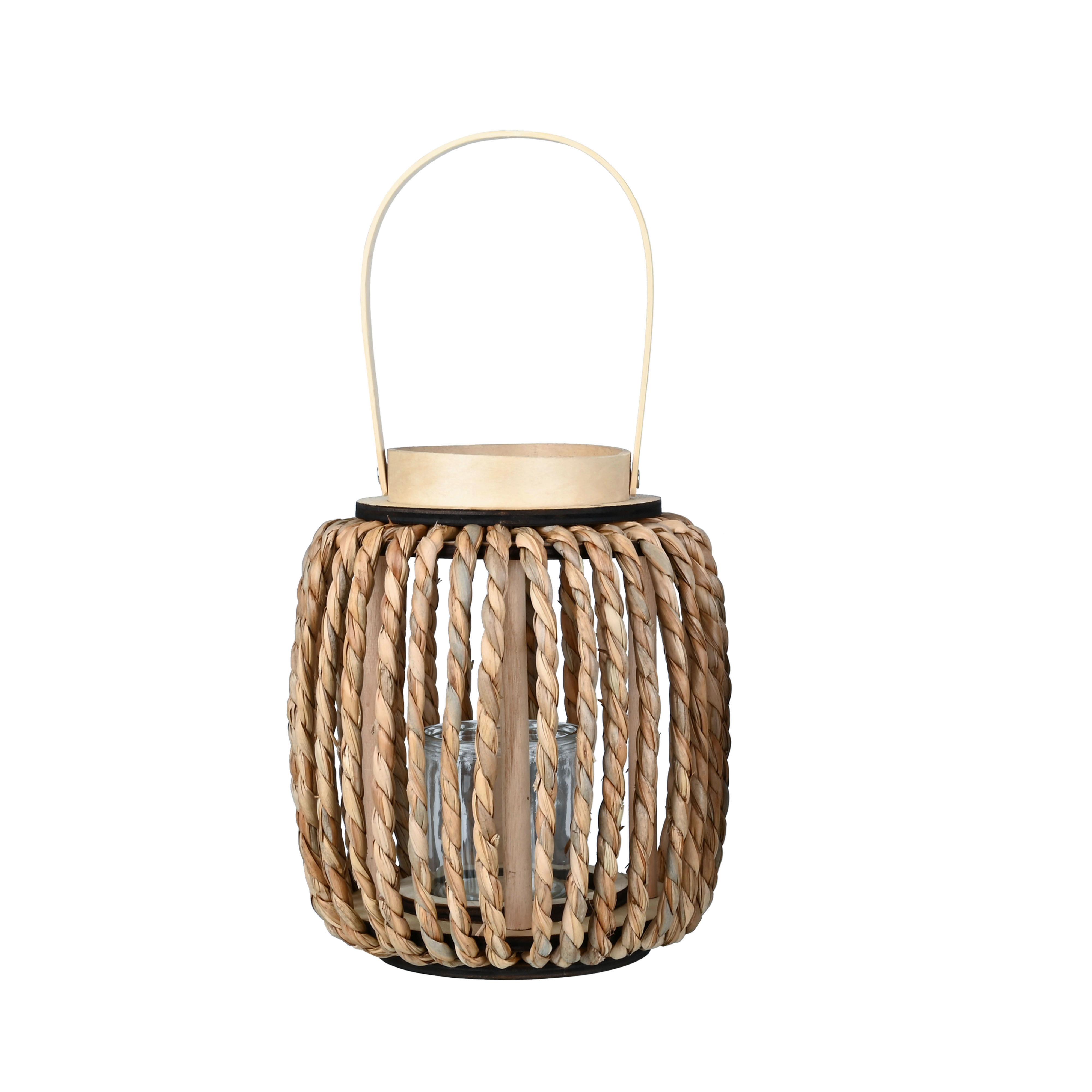 Lámpás Cord - natúr, Natur, faalapú anyag/Üveg (20/24cm) - Zandiara